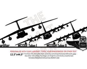 Triple Threat - C141 Starlifter, C130E Talon I and C130H Talon II with Master Navigator Wings