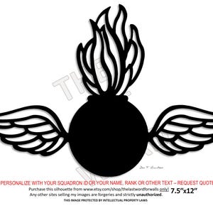 Aviation Ordnance (AO) Rate Silhouette - Unframed (If You Aint Ordnance You Aint...)