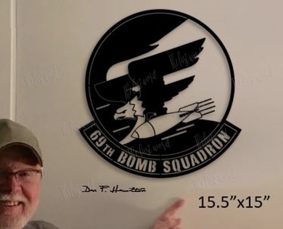 完全手描きパッチ■669th Bomb squadron 669th Bomb Squadron WW2 USAAF USAF Air Force Felt Remake