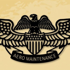 PAMO Wings (Professional Aviation Maintenance Officer) Silhouette - you earned it...display it!