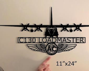 C130 Loadmaster with Aircrew Wings wall art you earned it 
