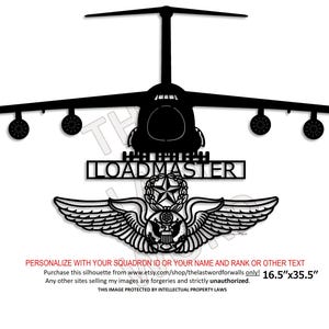 C-5 Galaxy - Loadmaster with Chief Enlisted Aircrew Wings - Large