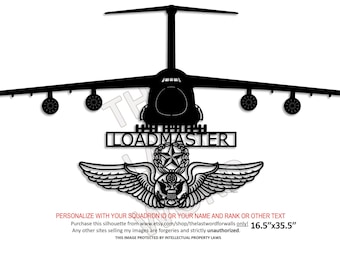 C-5 Galaxy - Loadmaster with Chief Enlisted Aircrew Wings - Large
