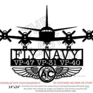 P3 - Fly Navy VP30 VP47 CPRW 10 with Aircrew Wings- you earned it...display it!
