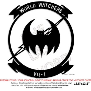 VQ-1 World Watchers Insignia Silhouette