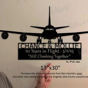 RC-135 Rivet Joint -  Personalized Reconnaissance Aircraft Silhouette