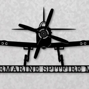 Supermarine Spitfire Mk IX WWII Aircraft Wall Art