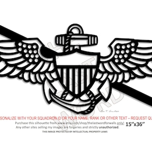 Tailhook Naval Aviator Wings 1XL Silhouette - you earned it...display it!