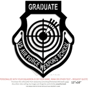 USAF Weapons School Graduate Patch...you earned it!