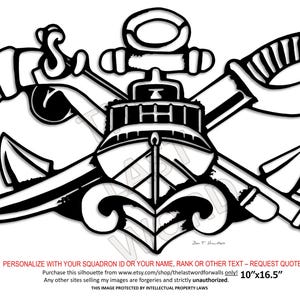 SWCC Badge (Naval Senior Special Warfare Combatant-Craft Crewman) Silhouette - you earned it...display it!