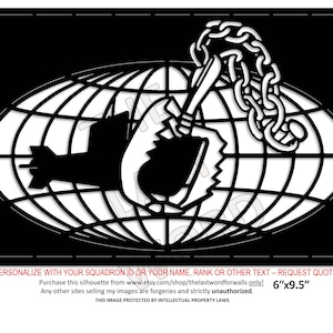 VP-16 War Eagles - "BEAR TRAP" Shoulder Patch Silhouette