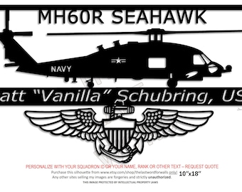 MH-60R Seahawk Personalized with NA Wings - Multi-Mission Maritime Helicopter