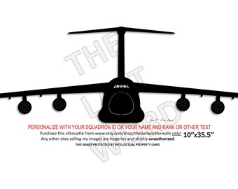 C-5 Galaxy Aircraft with Gear Up wall art - Large