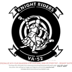 VA-52 Knightriders Insignia Silhouette