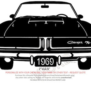 1969 Dodge Charger RT wall art