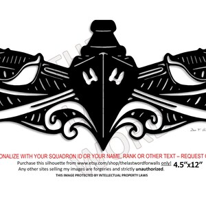 Surface Warfare Insignia Silhouette - you had to qualify to display it!