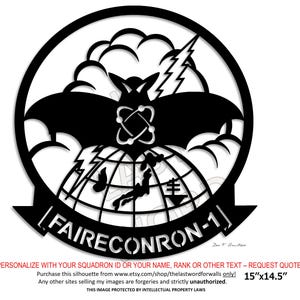 VQ-1 FAIRECONRON-1 Insignia - Fleet Air Reconnaissance Squadron 1 Patch