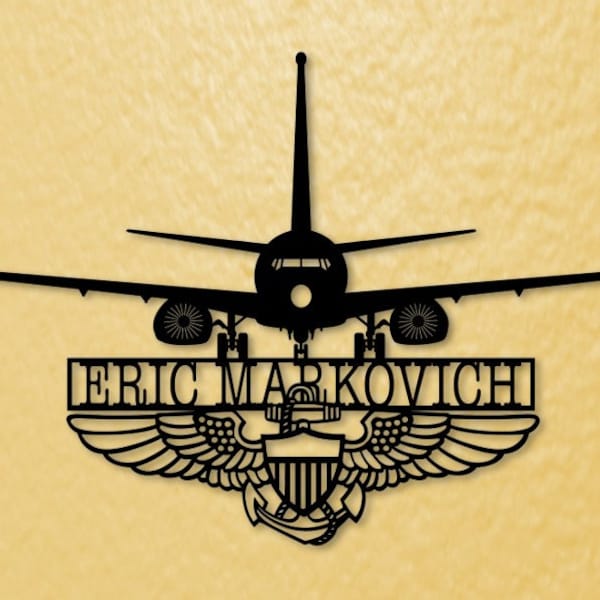 P-8 Poseidon-Eric Markovich with Naval Aviator Wings