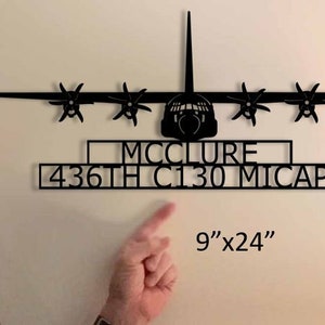 C-130J Hercules Personalized Aircraft wall art