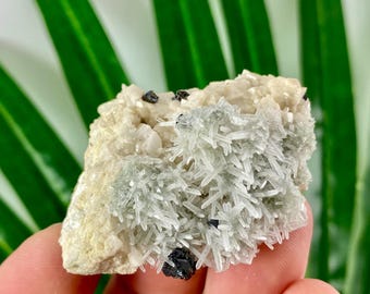 Amazing Quartz with Calcite and Sphalerite from Borieva mine,Madan,Bulgaria,Natural Crystal,Home Decor,Cluster,N110