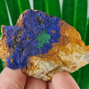 Sehr schöner Azurit aus Marokko, Naturkristall, Wohnkultur, Energiekristall, Cluster, Mineralien und Kristalle, besonderes Geschenk, blauer Kristall,