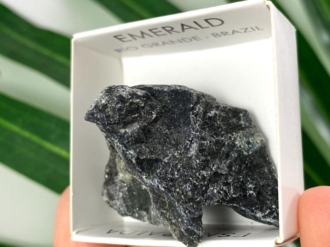 Emerald From Rio Grande, Brazil – Beryl Crystal,mineral Specimens/ Box ...