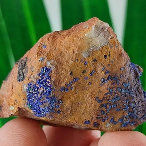 Sehr schöner Azurit aus Marokko, Naturkristall, Wohnkultur, Energiekristall, Cluster, Mineralien und Kristalle, besonderes Geschenk, blauer Kristall,