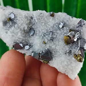 Quartz with Chalcopyrite and Galena from Krushev dol mine,Madan ore field,Rhodope Mts,Smolyan Oblast, Bulgaria,Minerals,Crystals,N30