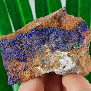 Sehr schöner Azurit aus Marokko, Naturkristall, Wohnkultur, Energiekristall, Cluster, Mineralien und Kristalle, besonderes Geschenk, blauer Kristall,