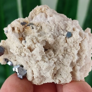 Beautiful Mirror Galena on Calcite from Krushev Dol mine,Madan ore field,Rhodope Mts,Smolyan Oblast, Bulgaria,Minerals,100% NaturalN15