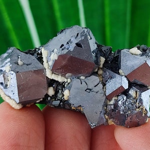 Amazing mirror Galena with Sphalerite,Calcite from Krushev dol mine,Madan ore field,Rhodope Mts,Smolyan Oblast,Bulgaria,Minerals,GemstoneN12