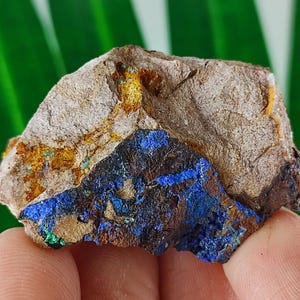 Sehr schöner Azurit aus Marokko, Naturkristall, Wohnkultur, Energiekristall, Cluster, Mineralien und Kristalle, besonderes Geschenk, blauer Kristall,