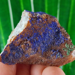 Sehr schöner Azurit aus Marokko, Naturkristall, Wohnkultur, Energiekristall, Cluster, Mineralien und Kristalle, besonderes Geschenk, blauer Kristall,