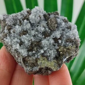Chalcopyrite with Quartz from Bulgaria, Natural Crystal, Home Decor, Energy Crystal, Cluster, Bulgarian Minerals and Crystals,Special,N55