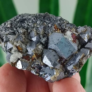Quartz Quartz Galena from Borieva mine,Madan ore field,Rhodope Mts,Smolyan Oblast,Bulgaria,Minerals, Crystals, Gemstone, Gemstone,N22