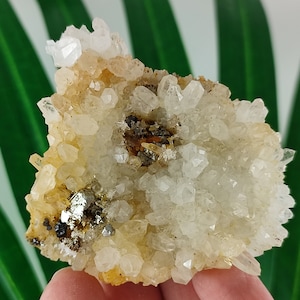 Quartz with Limonite,Pyrite from 9th September mine,Madan Bulgaria,Natural Crystal,Home Decor,Energy Crystal,Cluster,Bulgarian MineralsN38