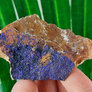Sehr schöner Azurit aus Marokko, Naturkristall, Wohnkultur, Energiekristall, Cluster, Mineralien und Kristalle, besonderes Geschenk, blauer Kristall,