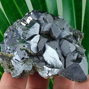 Wonderful Galena from Krushev dol mine,Madan ore field,Rhodope Mts,Smolyan Oblast,Bulgaria, Mineral,Crystal,Blue Crystal,Home Decor,stoneN14