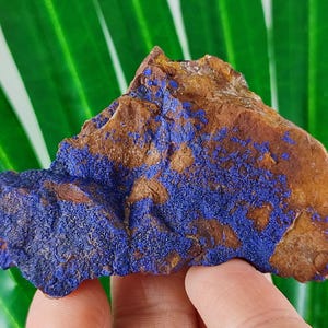 Sehr schöner Azurit aus Marokko, Naturkristall, Wohnkultur, Energiekristall, Cluster, Mineralien und Kristalle, besonderes Geschenk, blauer Kristall,