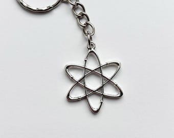 Geometri Atom Nyckelring / Nyckelring - Vetenskapslektioner Lärande Cool Rymden