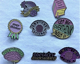 Mental Health Pins | Enamel Ghost Spooky Pin Coffin Love Hear Emo Pin Goth Pin