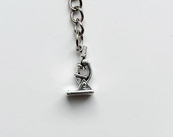 Microscope Bill Keyring / Keychain - Science Lessons Learning Cool Space