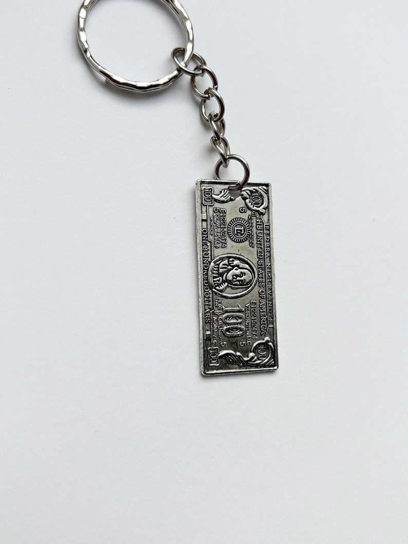 100 Dollar Bill Keyring / Keychain - Goth Emo Alt Y2k Tattoo Alternativ ...