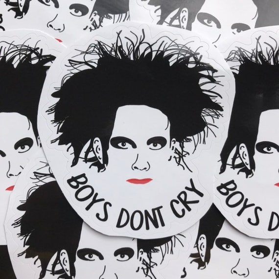 Robert Smith/The Cure 'Boys Don't Cry' Sticker | Etsy