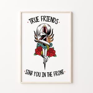 Bring Me The Horizon 'True Friends' Lyric Inspired Print