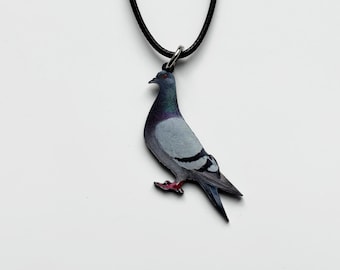 鳩のコードロープチョーカーネックレス＆ペンダント | Animals Farmyard NY