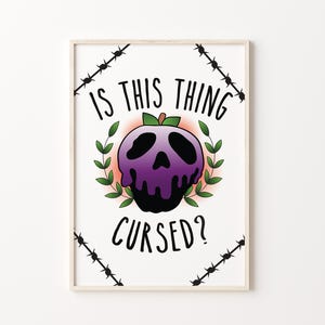 Alkaline Trio &#39;Is This Thing Cursed&#39; Lyric Inspired Print