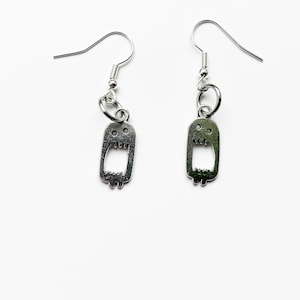 Little Monster Silver earrings | Alt Goth Emo Tattoo Punk Rock Metal Horror