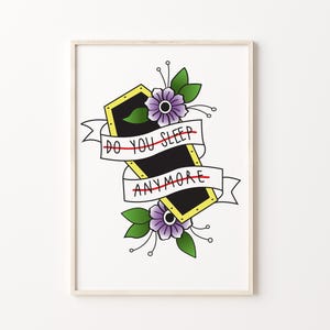 Citizen 'Sleep' Lyric Inspired Print