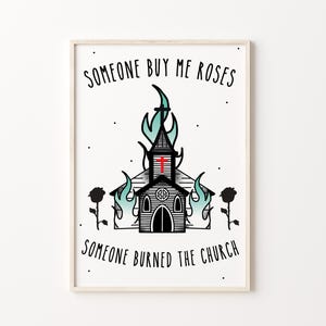 My Ceramic Romance Vampires Lyric Inspirierter Druck A4 A5